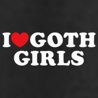 I Love Goth I Heart Goth 7 Panel Mesh Trucker Snapback Hat