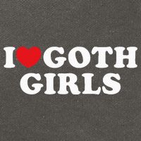 I Love Goth I Heart Goth Cotton Canvas Backpack