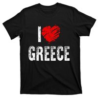 I Love Greece Greeks Pride Patriotic Gift T-Shirt