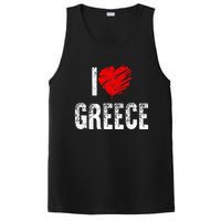 I Love Greece Greeks Pride Patriotic Gift PosiCharge Competitor Tank