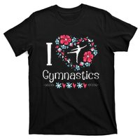 I Love Gymnastics Gymnast Acrobatic Tumbling Cheerleading T-Shirt