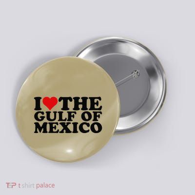 I Love Gulf Of Mexico Beach Palms Summer Vacation Copy Button