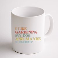 I Like Gardening My Dog Maybe 3 People Vintage Gardening Tank Top Coffee Mug