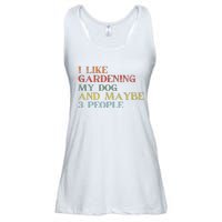 I Like Gardening My Dog Maybe 3 People Vintage Gardening Tank Top Ladies Essential Flowy Tank