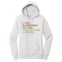 I Like Gardening My Dog Maybe 3 People Vintage Gardening Tank Top Women's Pullover Hoodie