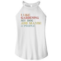 I Like Gardening My Dog Maybe 3 People Vintage Gardening Tank Top Women's Perfect Tri Rocker Tank