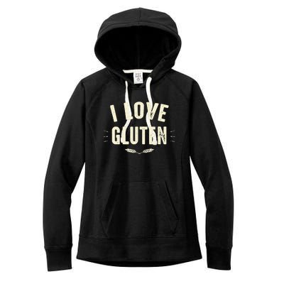 I Love Gluten Women's Fleece Hoodie