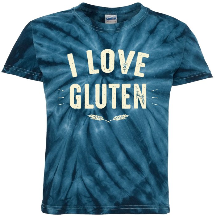 I Love Gluten Kids Tie-Dye T-Shirt