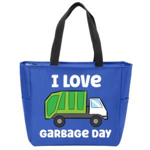 I Love Garbage Day Garbage Truck Gift Zip Tote Bag