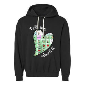 I Love Geography Geographic Teacher Student Geographer Garment-Dyed Fleece Hoodie