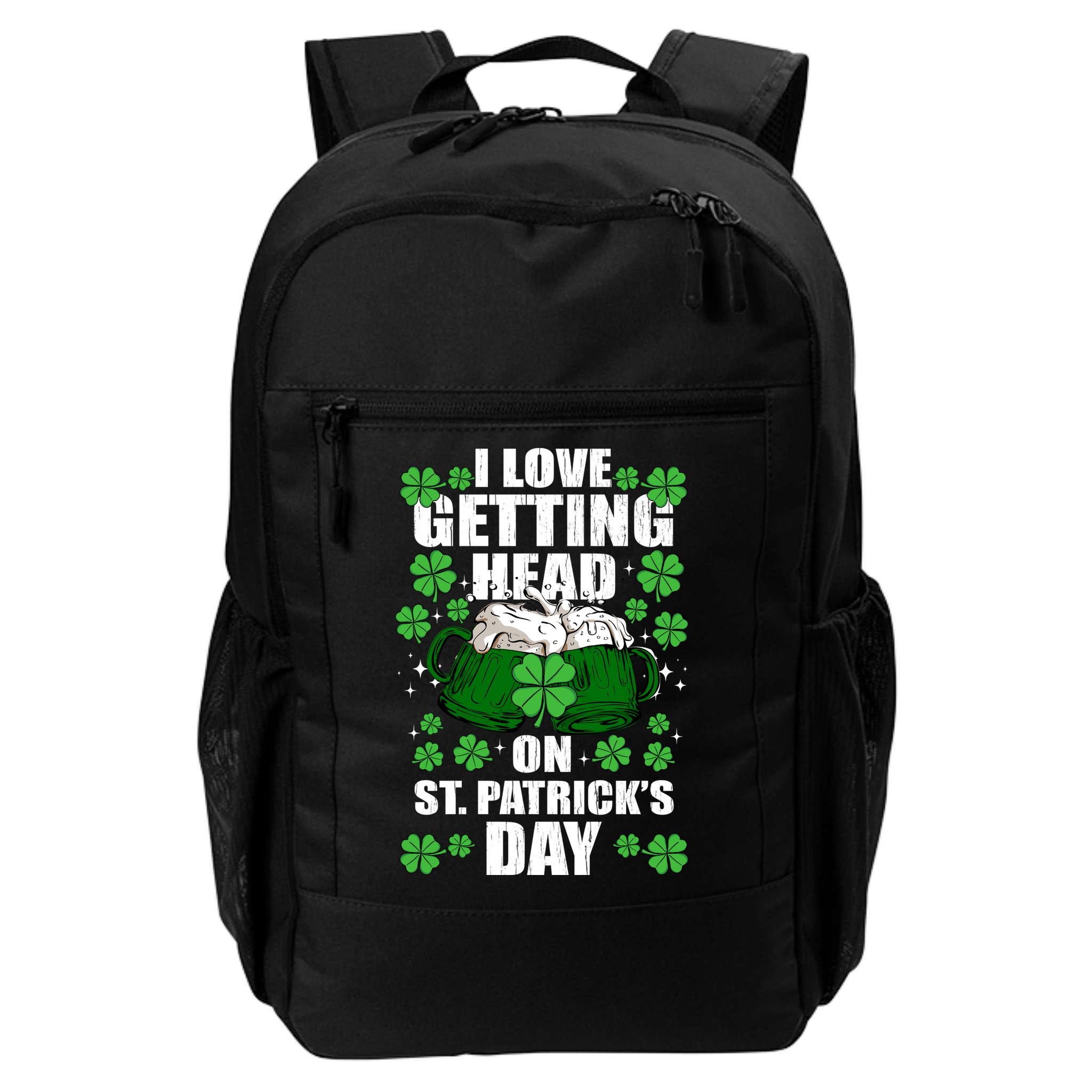 I Love Getting Head On St Patrick's Day Funny Holiday Backpack