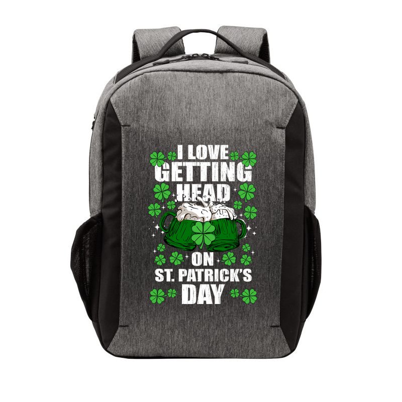 I Love Getting Head On St Patrick's Day Funny Holiday Vector Backpack