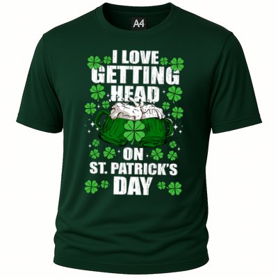 I Love Getting Head On St Patrick's Day Funny Holiday Performance Shirt