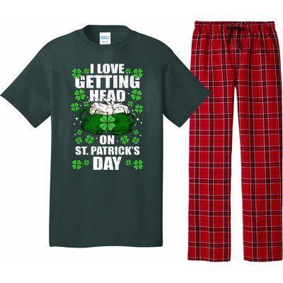 I Love Getting Head On St Patrick's Day Funny Holiday Pajama Set