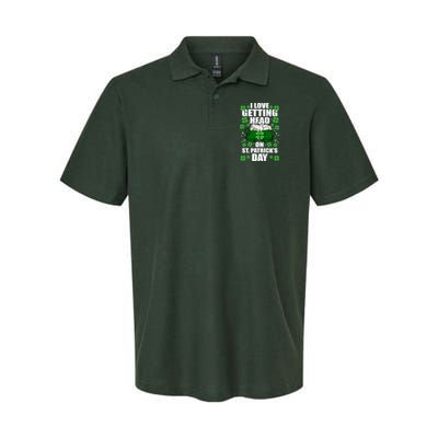 I Love Getting Head On St Patrick's Day Funny Holiday Polo