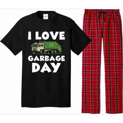 I Love Garbage Day Trash Truck Gift Pajama Set