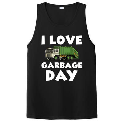 I Love Garbage Day Trash Truck Gift PosiCharge Competitor Tank