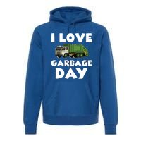 I Love Garbage Day Trash Truck Gift Premium Hoodie