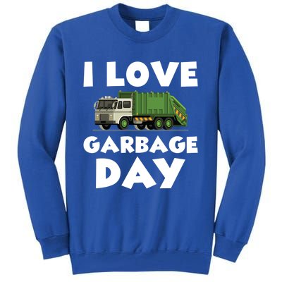 I Love Garbage Day Trash Truck Gift Tall Sweatshirt