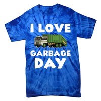 I Love Garbage Day Trash Truck Gift Tie-Dye T-Shirt