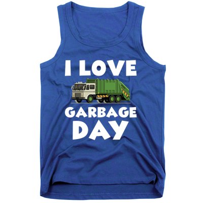 I Love Garbage Day Trash Truck Gift Tank Top