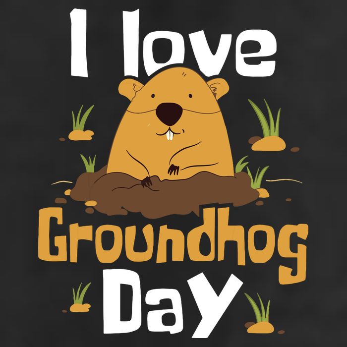 I Love Groundhog Day Funny Woodchuck Groundhog Day 11oz C Handle Ceramic Mug