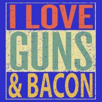 I Love Guns And Bacon Funny Gun Lover Gift Womens Tank Top
