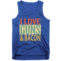 I Love Guns And Bacon Funny Gun Lover Gift Tank Top