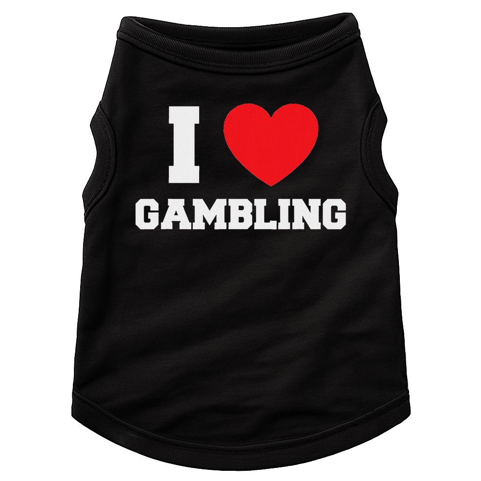 I Love Gambling Doggie Tank