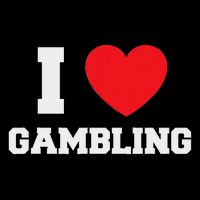 I Love Gambling Drawstring Bag