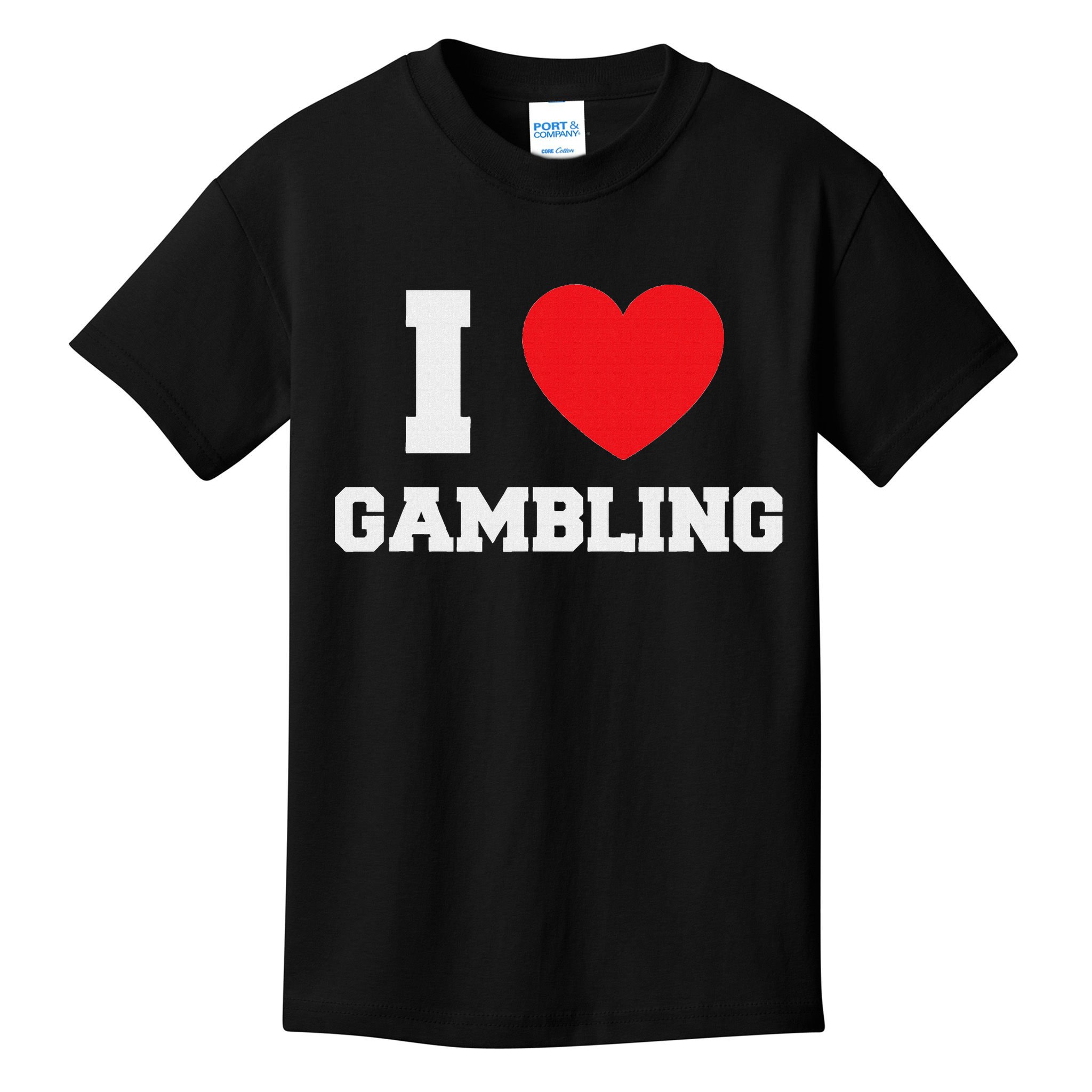 I Love Gambling Kids T-Shirt