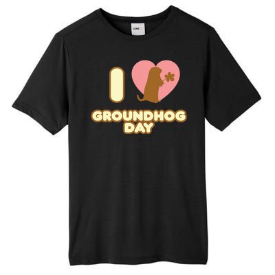 I Love Groundhog Day February 2 Groundhog Day February Gift Tall Fusion ChromaSoft Performance T-Shirt