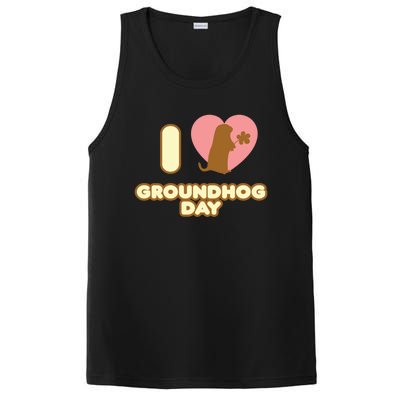 I Love Groundhog Day February 2 Groundhog Day February Gift PosiCharge Competitor Tank