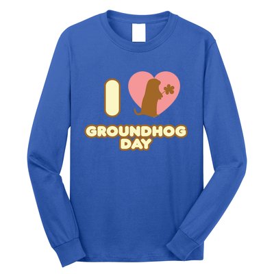 I Love Groundhog Day February 2 Groundhog Day February Gift Long Sleeve Shirt