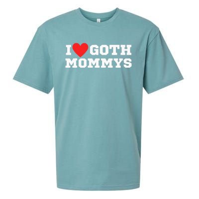 I Love Goth Mommys I Love Goth Girl I Heart Goth Sueded Cloud Jersey T-Shirt