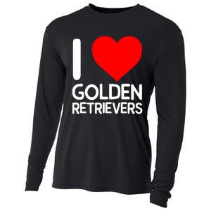 I Love Golden Retrievers Cooling Performance Long Sleeve Crew