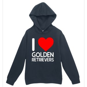 I Love Golden Retrievers Urban Pullover Hoodie