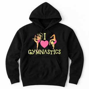 I Love Gymnastics Children Gymnast Lover Cheerleader Hoodie