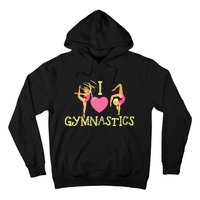 I Love Gymnastics Children Gymnast Lover Cheerleader Hoodie