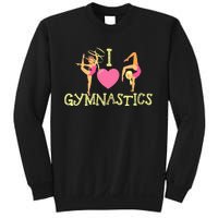 I Love Gymnastics Children Gymnast Lover Cheerleader Sweatshirt