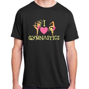 I Love Gymnastics Children Gymnast Lover Cheerleader Adult ChromaSoft Performance T-Shirt