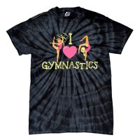 I Love Gymnastics Children Gymnast Lover Cheerleader Tie-Dye T-Shirt