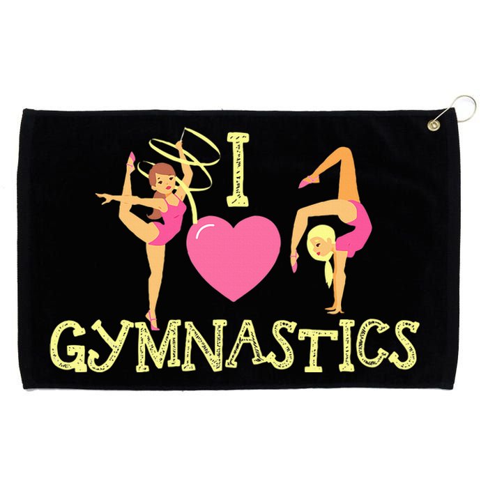 I Love Gymnastics Children Gymnast Lover Cheerleader Grommeted Golf Towel