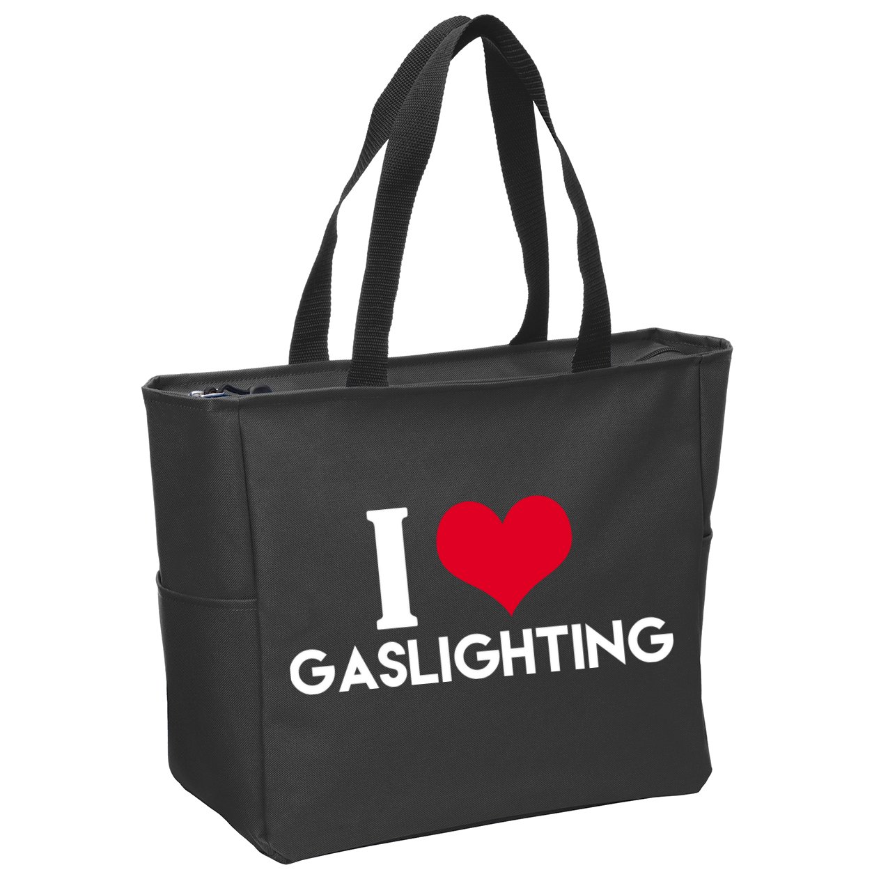 I Love Gaslighting Zip Tote Bag