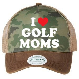 I Love Golf Moms Funny Design Gift Legacy Tie Dye Trucker Hat