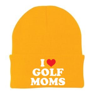 I Love Golf Moms Funny Design Gift Knit Cap Winter Beanie