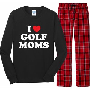 I Love Golf Moms Funny Design Gift Long Sleeve Pajama Set