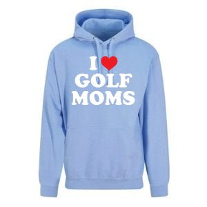 I Love Golf Moms Funny Design Gift Unisex Surf Hoodie