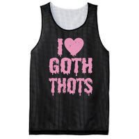 I Love Goth Thots Mesh Reversible Basketball Jersey Tank