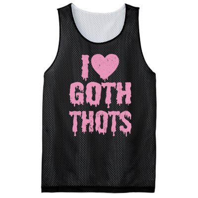 I Love Goth Thots Mesh Reversible Basketball Jersey Tank